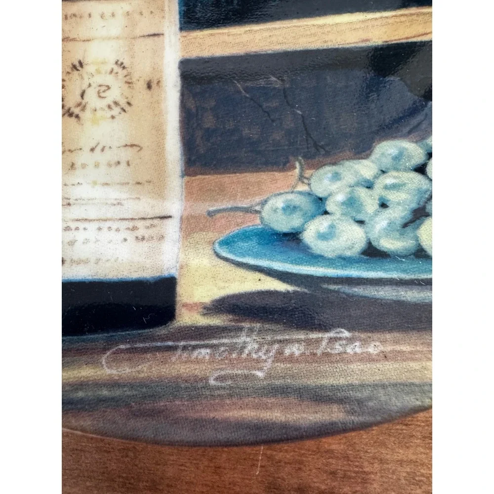 Mulberry Home Collection Wine Plates Set of 4 Timothy W‎ Tsao decorative dishes